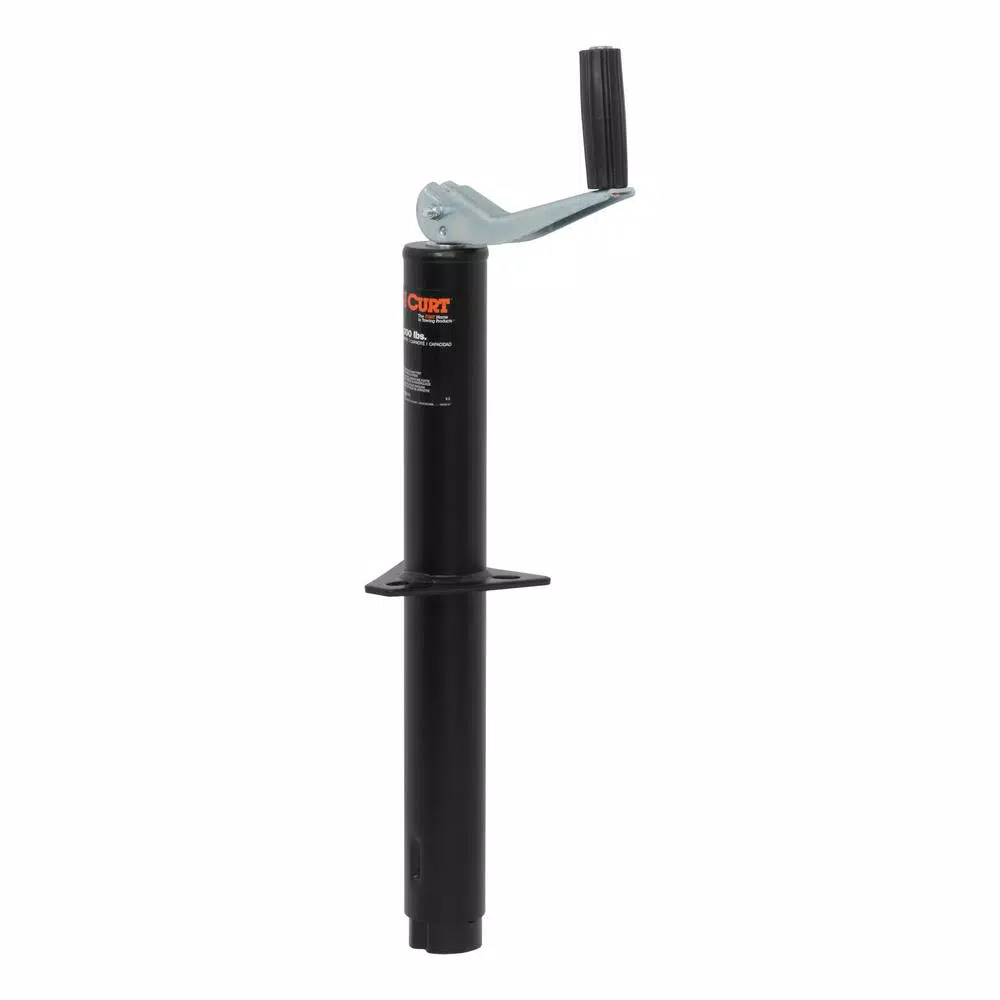 CURT A-Frame Trailer Jack with Top Handle, 5,000 lbs. Capacity, 14 in. Travel