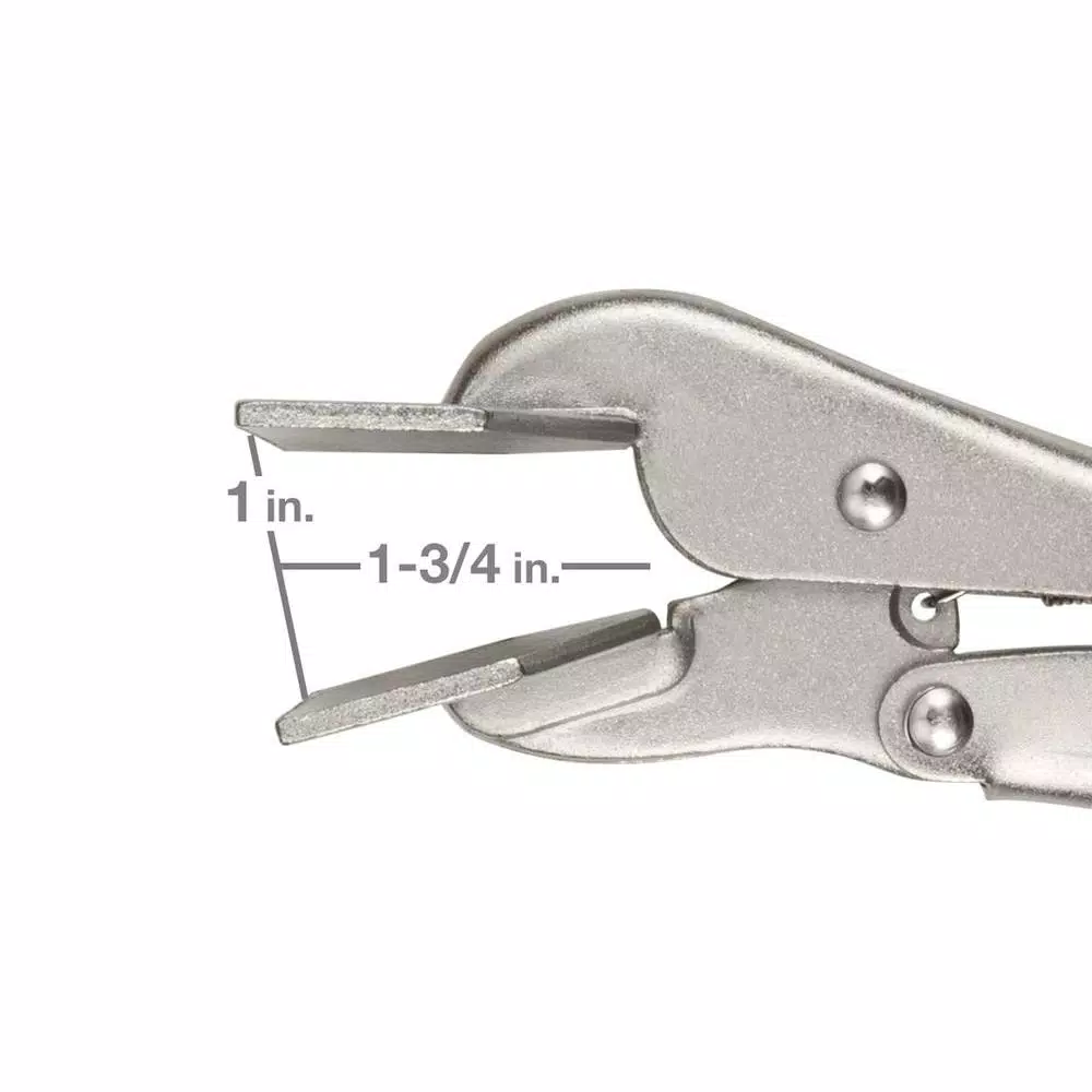 TEKTON 8 in. Sheet Metal Clamp, Locking Pliers with Wide Flat Jaws