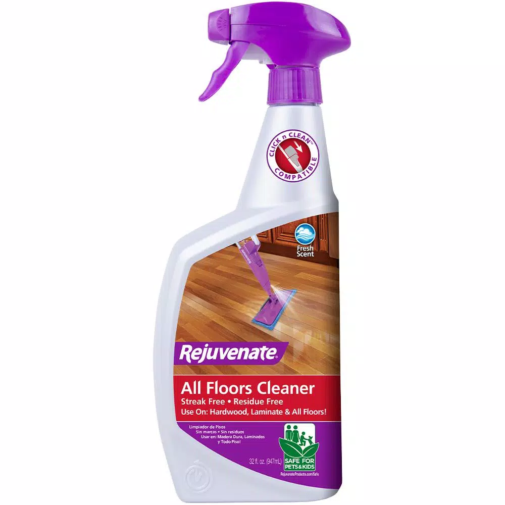 Rejuvenate 32 oz. Floor Cleaner - Non-Toxic Ready-to-Use Spray for Hardwood, Laminate, and Tile