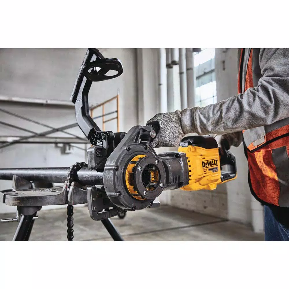 DEWALT RIDGID FLEXVOLT 60V MAX Cordless 1/2 in. - 2 in. Pipe Threader Kit with (2) 9.0 Ah Batteries