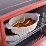 MALACASA 2-Piece White Oval Porcelain Bakeware Set - 9.5 in. and 11.25 in. Ceramic Baking Dishes thumbnail 7