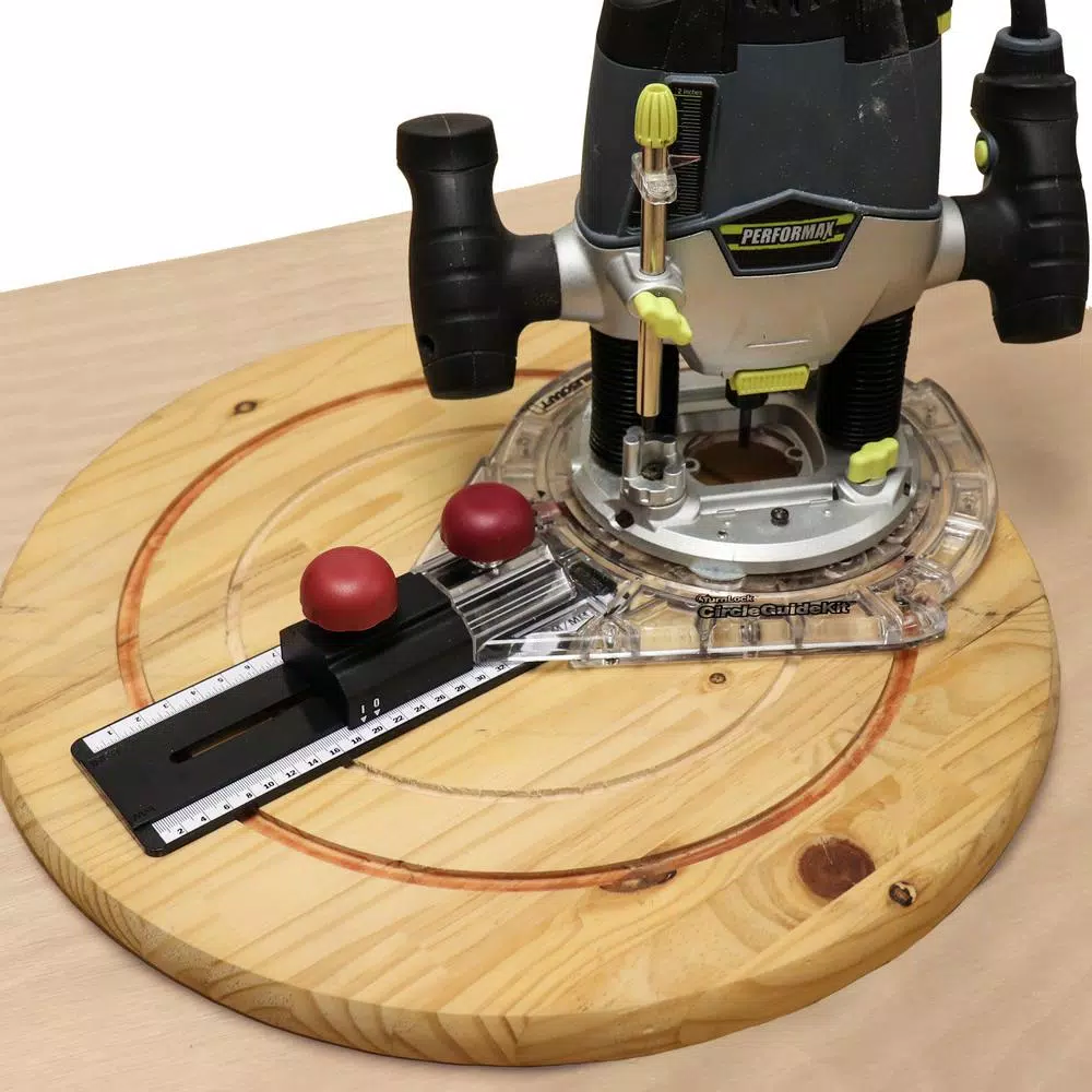 Milescraft Small Circle Compass Router Jig with TurnLock Base Plate