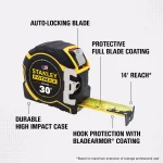 STANLEY FATMAX 30 ft. x 1.25 in. Auto-Lock Tape Measure thumbnail 2