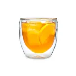 Ozeri Moderna Artisan Series Double Wall 8 oz. Borosilicate Glass Beverage Glasses, Set of 8 thumbnail 3