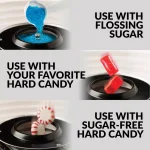 Nostalgia Retro Aqua Cotton Candy Maker - Works with Hard Candy & Sugar Free Candy thumbnail 6