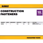 DEWALT 18-Gauge 5/16 in. Crown Staples with Plastic Caps, 1 in. Leg (1,000-Pack) thumbnail 3