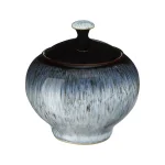 Denby Halo Covered Sugar Bowl - Handcrafted Blue Clay Stoneware thumbnail 1