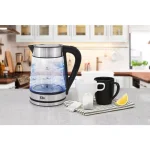 Elite Platinum 1.7L Stainless Steel and Glass Cordless Electric Kettle thumbnail 5