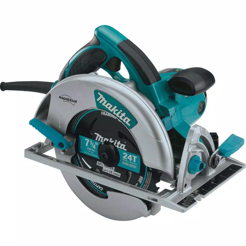 Makita 5007MG 7-1/4 in. 15 Amp Corded Magnesium Circular Saw with LED Light and Hard Case