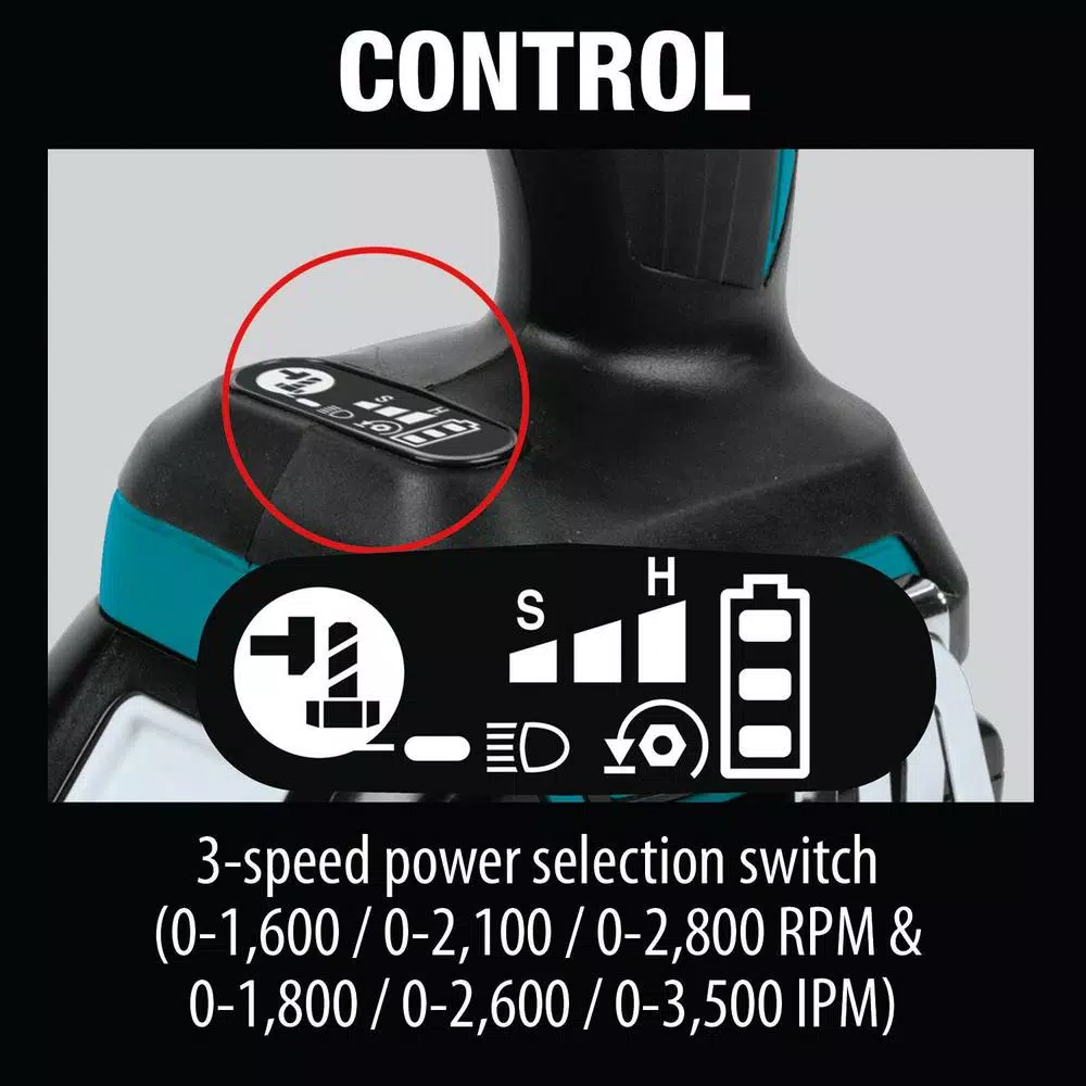 Makita 18V LXT Brushless 1/2 in. 3-Speed Impact Wrench Kit with Bonus LED Flashlight