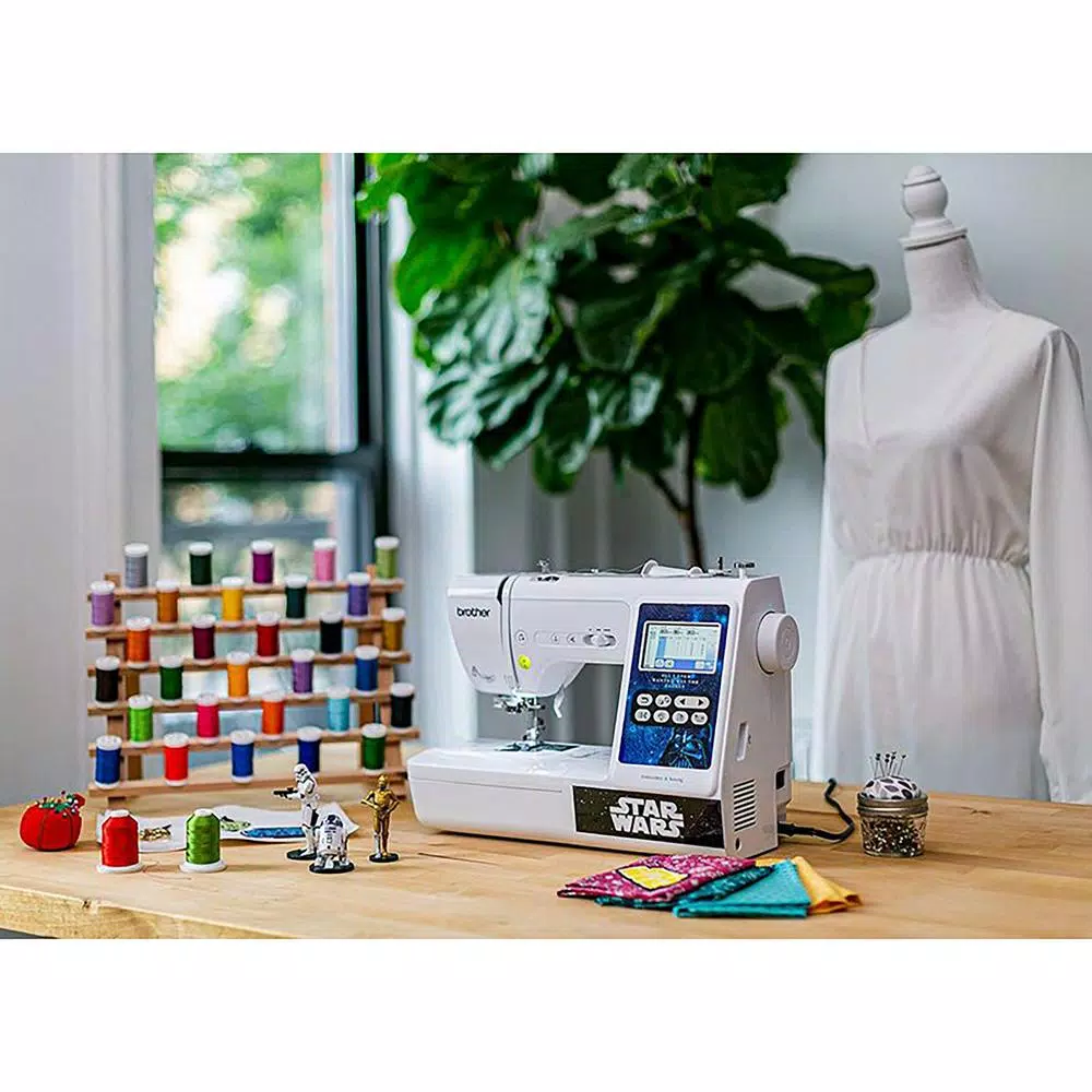 Brother Star Wars 2-in-1 Sewing and 4 in. x 4 in. Embroidery Machine with Color Touch LCD Screen