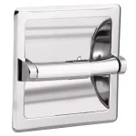 MOEN Recessed Toilet Paper Holder in Polished Chrome with Matching Roller thumbnail 1