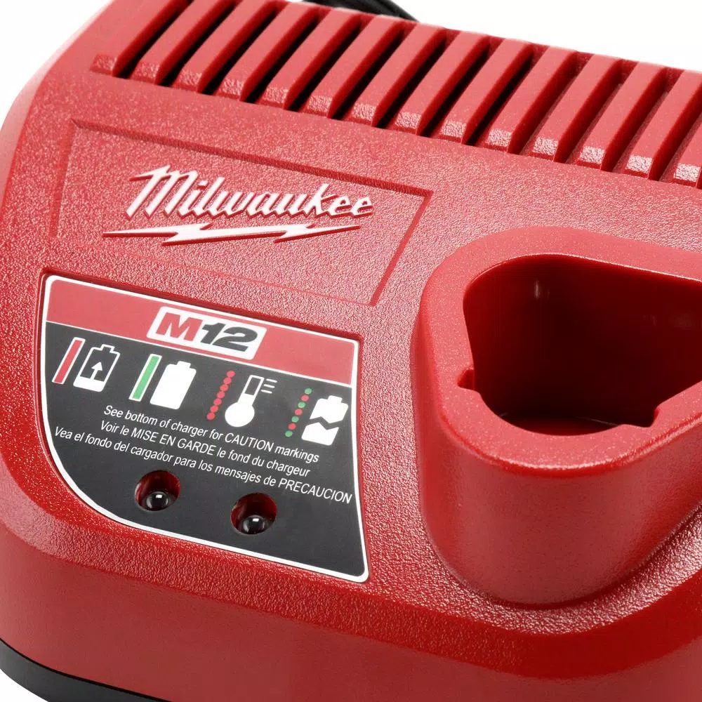 Milwaukee M12 12V Lithium-Ion Cordless LED High Performance Flashlight Kit with 1.5Ah Battery & Charger