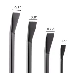 Stalwart 4-Piece Steel Pry Bar Set with Angled Chisel Ends thumbnail 3