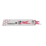 Milwaukee TORCH 6 in. 14 TPI Metal Cutting Reciprocating Saw Blades, Bi-Metal, 5-Pack thumbnail 2