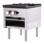 Magic Chef Commercial Single Burner Natural Gas Stock Pot Range, 80,000 BTU, Stainless Steel thumbnail 2