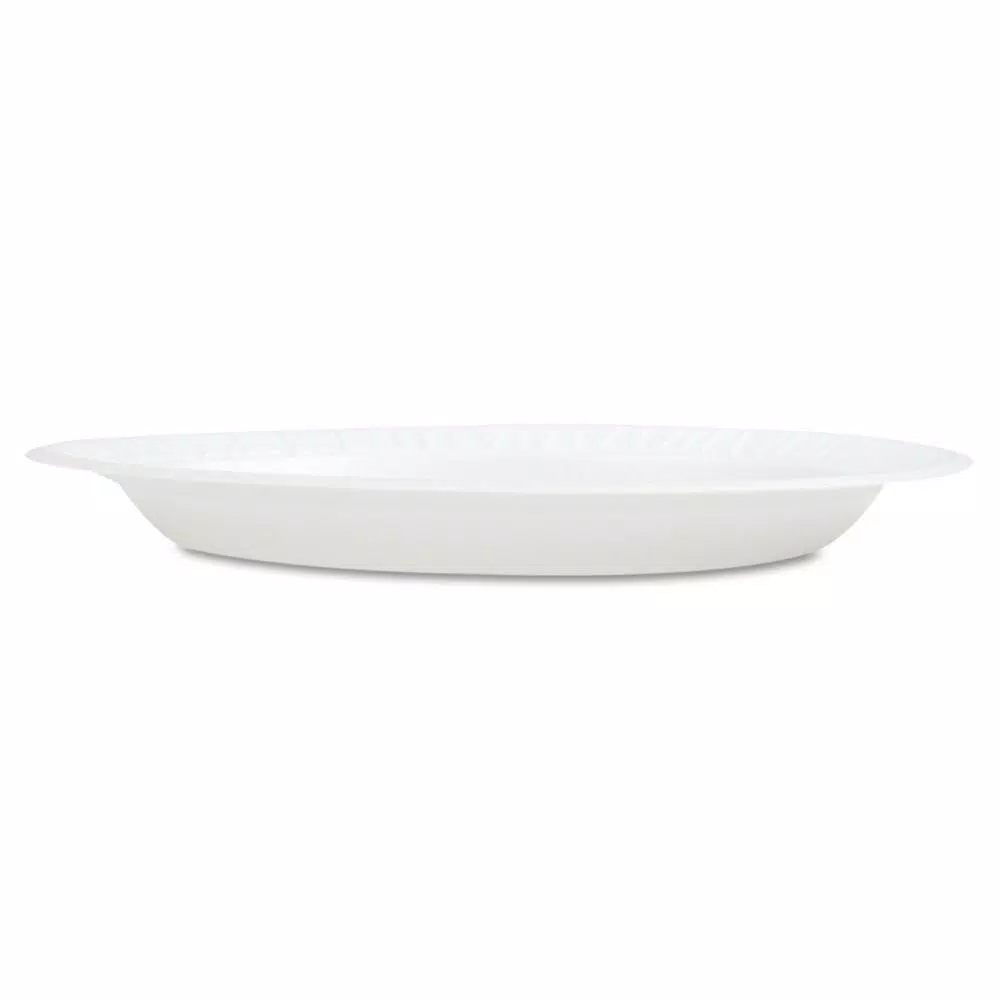 DART Concorde 9 in. White Foam Plates, Non-Laminated, 500 Count Case