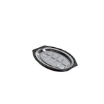 Nordic Ware 365 Grilling 7.875 in. Aluminum Sizzle and Serve Pan, Black and Stainless Steel thumbnail 1