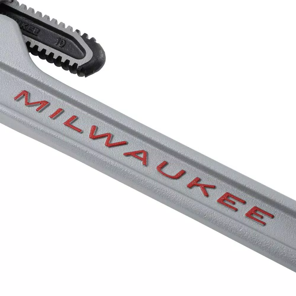 Milwaukee 10 in. Aluminum Pipe Wrench with POWERLENGTH Handle