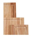 Farberware 3-Piece Hardwood Cutting Board Set with Drip Grooves thumbnail 2