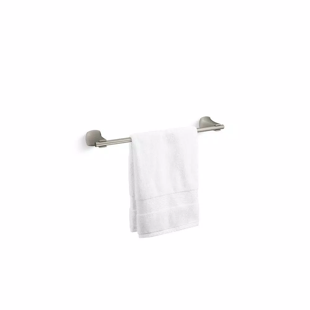 KOHLER Rubicon 18 in. Single Towel Bar in Vibrant Brushed Nickel