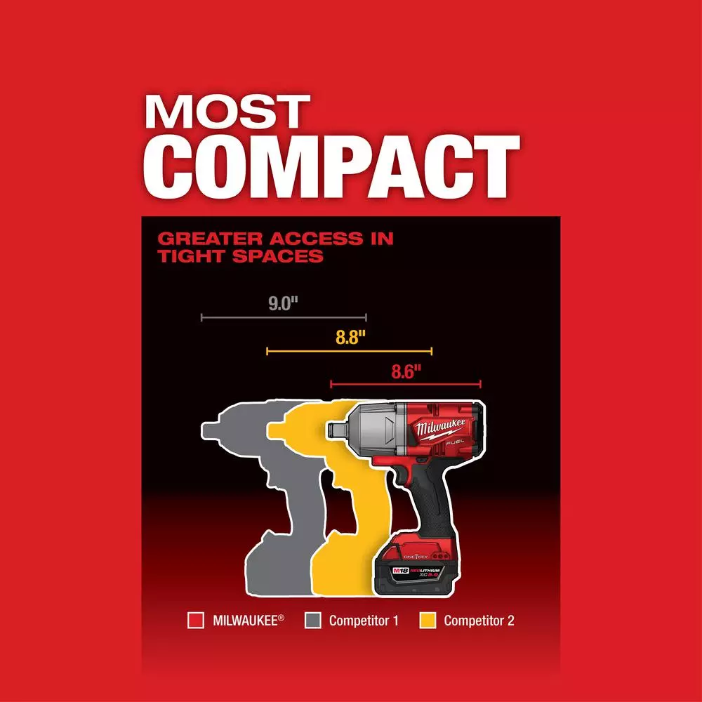 Milwaukee M18 FUEL ONE-KEY 3/4 in. High Torque Impact Wrench with 5.0 Ah Battery