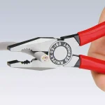 KNIPEX 7.25 in. Heavy Duty Forged Steel Combination Pliers, 60 HRC Cutting Edge thumbnail 2
