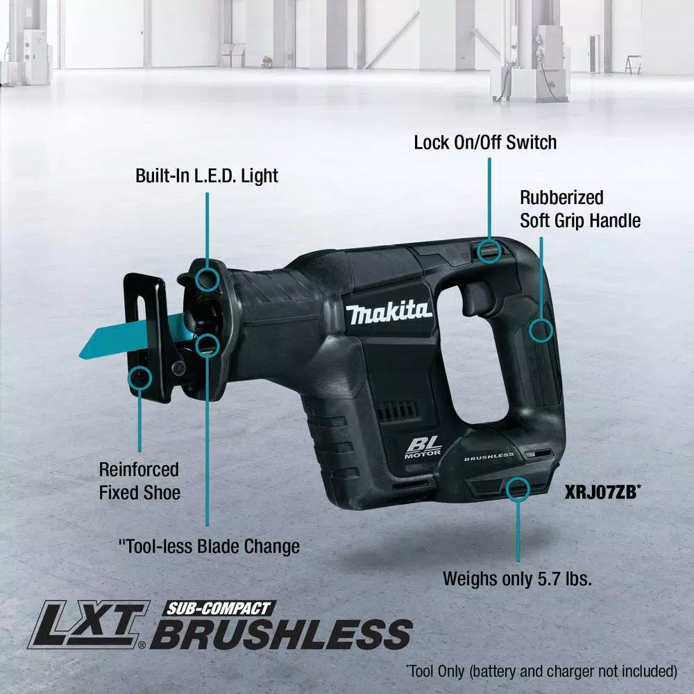 Makita 18V LXT Sub-Compact Brushless Cordless Reciprocating Saw (Tool-Only)