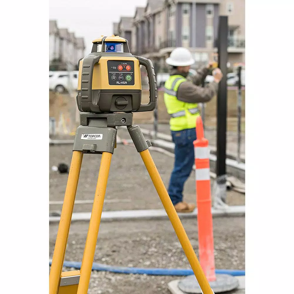 Topcon RL-H5A Rechargeable Horizontal Self-Leveling Rotary Laser Level with LS-100D Receiver