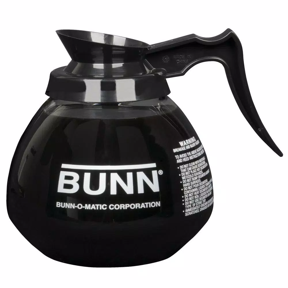 BUNN 12-Cup Commercial Glass Coffee Decanter with Black Handle, 42400.0101