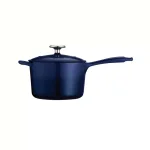 Tramontina 2.5 Qt. Enameled Cast Iron Sauce Pan with Lid, Gradated Cobalt Blue thumbnail 2