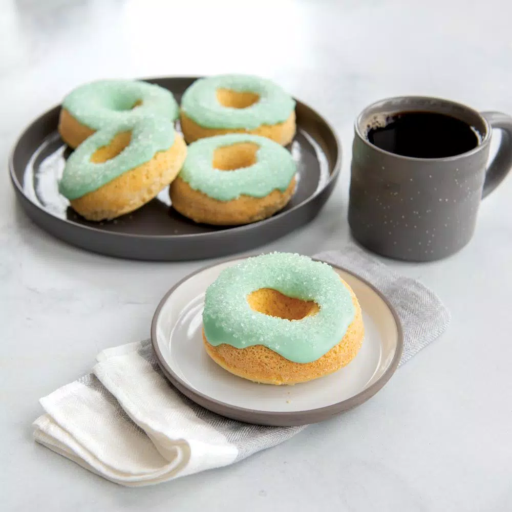 Nordic Ware Classic Donut Pan - Nonstick Aluminum Baked Donut Maker for 6 Donuts