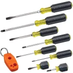Klein Tools 8-Piece Screwdriver Set with Patented Magnetizer/Demagnetizer and Cushion-Grip Handles thumbnail 1