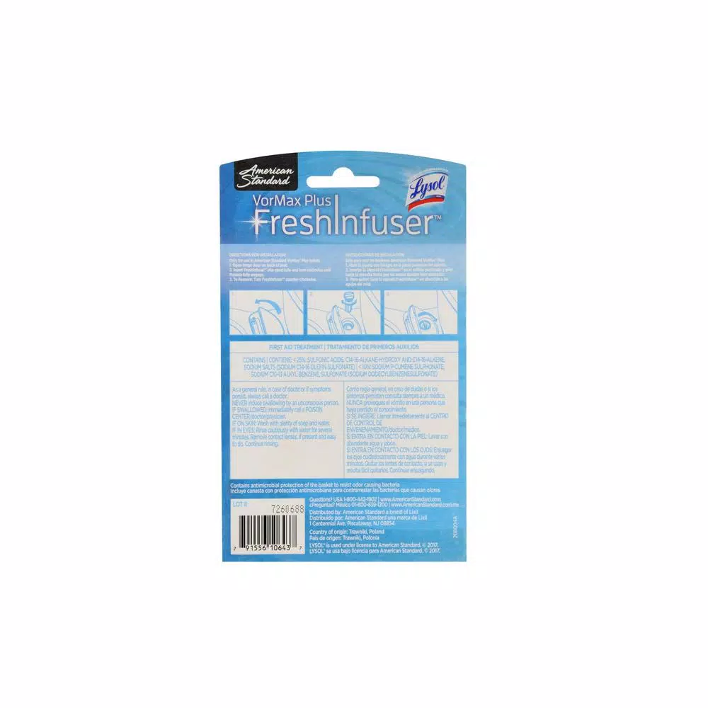 American Standard VorMax Plus FreshInfuser with Lysol, Ocean Fresh Scent