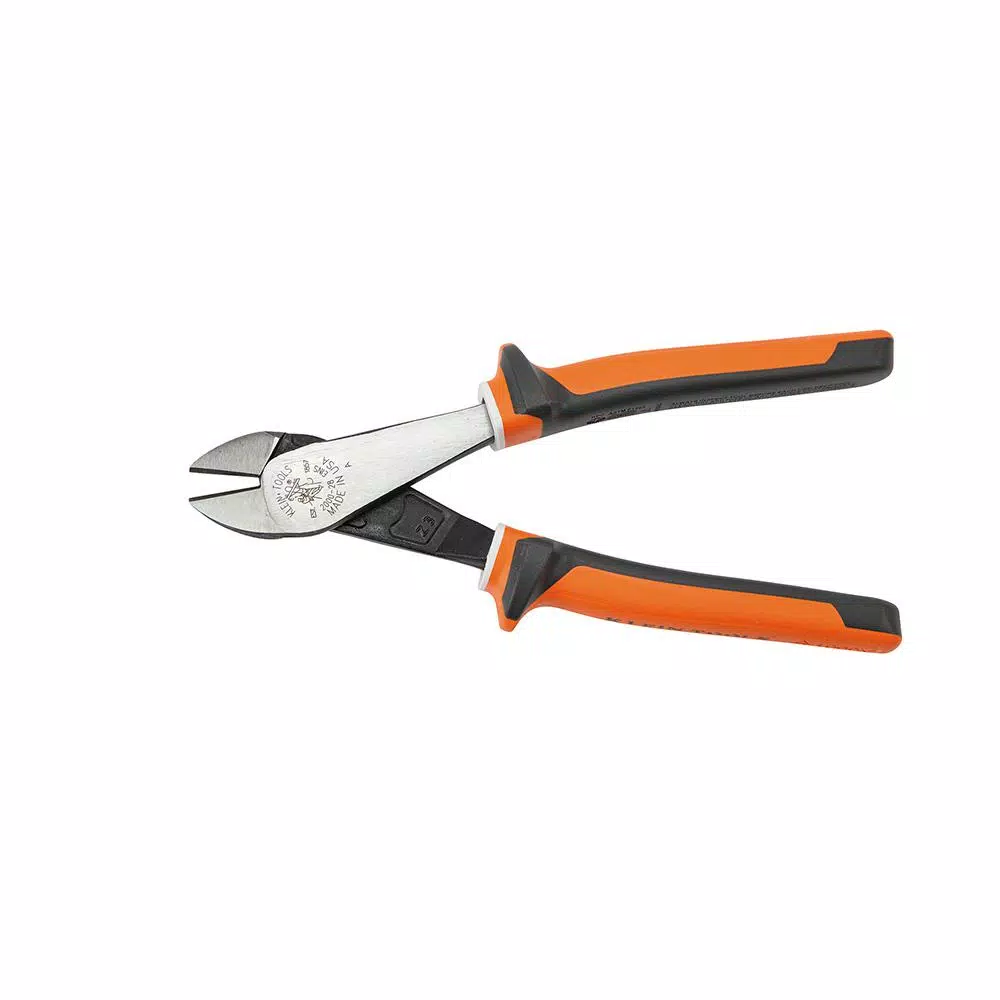 Klein Tools 8 in. Insulated High Leverage Diagonal Cutting Pliers, 1000V VDE Certified