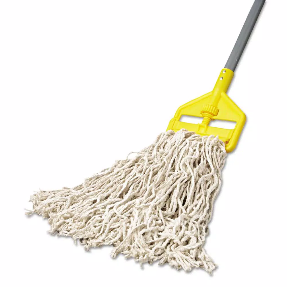 Rubbermaid Commercial Products Rubbermaid Commercial Value-Pro 20 oz. Cut-End Cotton Wet Mop Head, White (12/Carton)