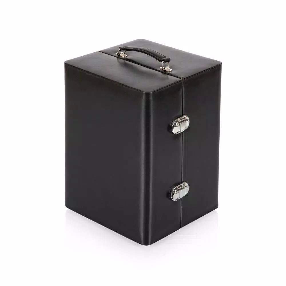 Picnic Time Manhattan Portable Cocktail Set with Leatherette Case and Martini Glasses