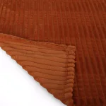 Noble House Cascara Orange Corduroy Plush Throw Blanket - Modern Textured Decor thumbnail 2