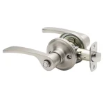 Copper Creek Scandinavian Kash Satin Stainless Steel Privacy Lever for Bedroom and Bathroom thumbnail 1