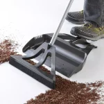 WISP 3-Piece Broom and Dustpan Set with Telescoping Handle and Bristle Seal Technology - Gray thumbnail 8