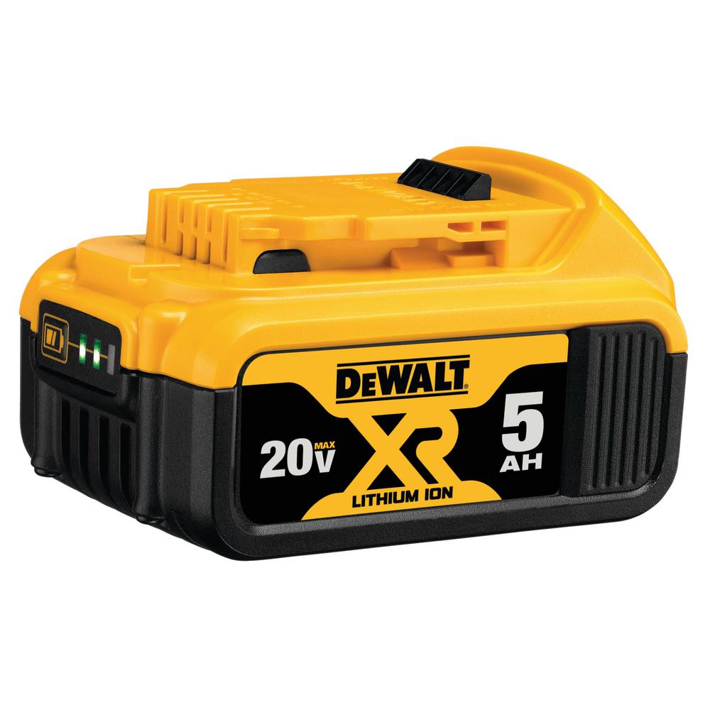 DEWALT 20V MAX Lithium-Ion 4.0 Ah Compact Battery and 5.0 Ah Battery Combo
