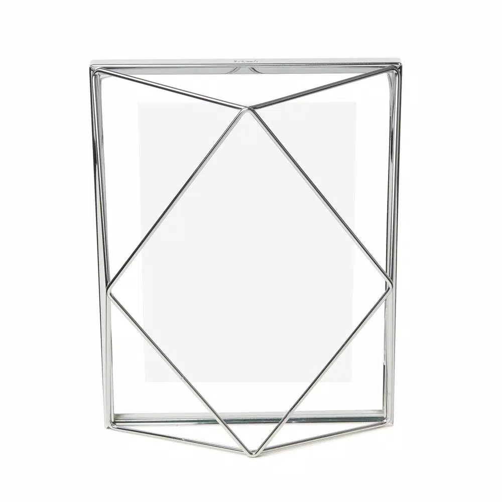 Umbra Prisma 5 x 7 in. Chrome Metal Floating Photo Frame