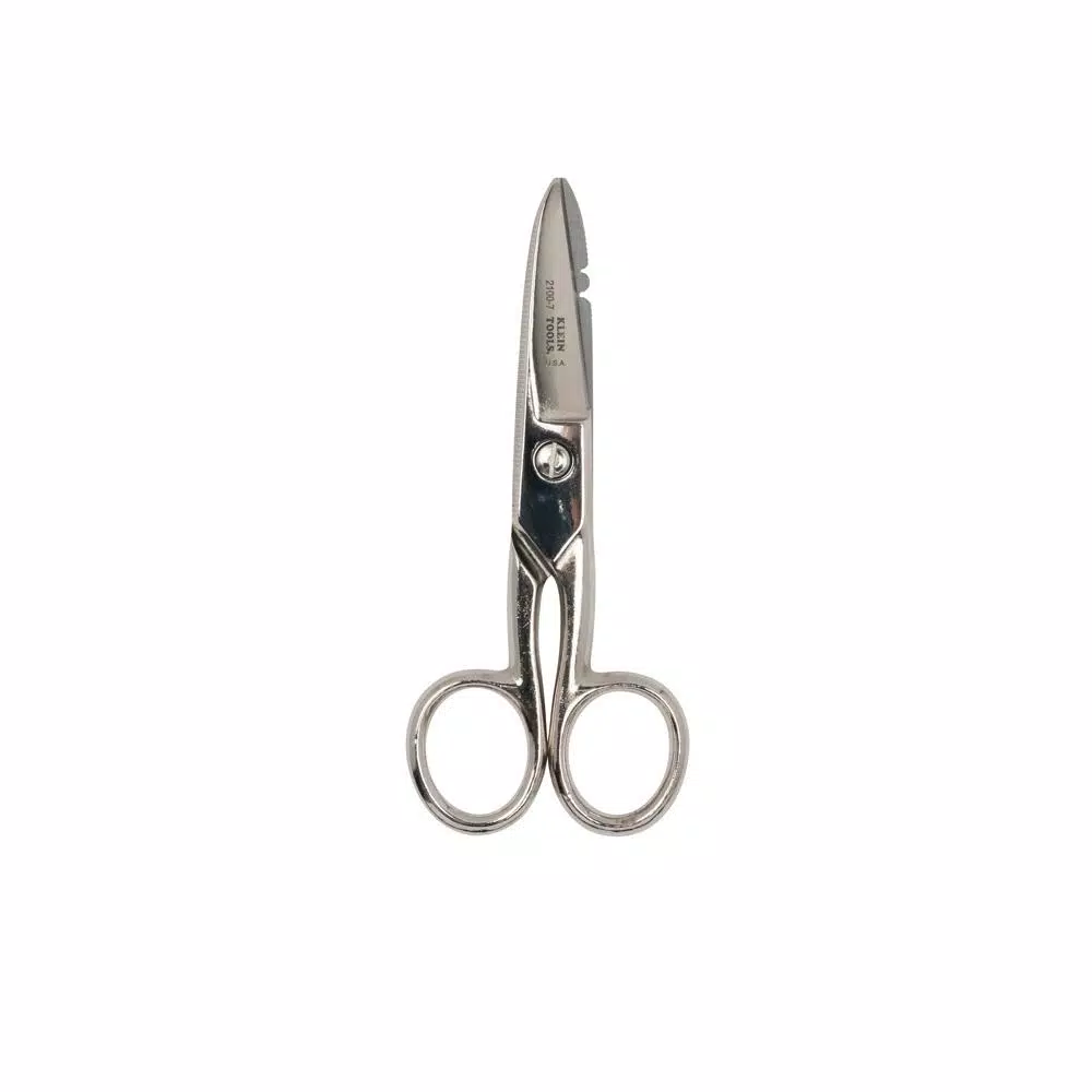 Klein Tools Electrician's Scissors with Wire Stripping Notches