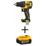 DEWALT 20V MAX ATOMIC Brushless 1/2 in. Compact Drill/Driver Kit with (1) 5.0 Ah Battery thumbnail 1