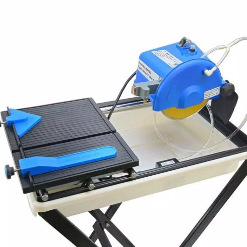 Stark 7 in. Corded Ceramic Wet Tile Saw with Stand, 3/4 HP, 3450 rpm