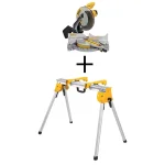 DEWALT 12 in. 15 Amp Corded Single Bevel Compound Miter Saw with Heavy-Duty Work Stand thumbnail 1