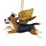 Design Toscano Beagle Dog Angel Christmas Ornament - Hand Painted Resin Memorial thumbnail 3