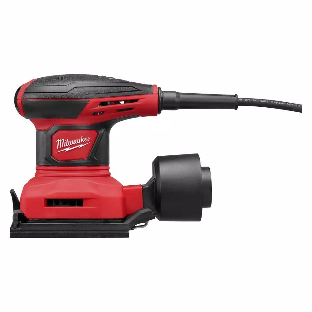 Milwaukee 6033-21 1/4 Sheet Corded Palm Sander, 3 Amp, 14,000 OPM