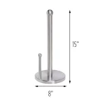 Honey-Can-Do Satin Finish Stainless Steel Paper Towel Holder - Freestanding Countertop Design thumbnail 4