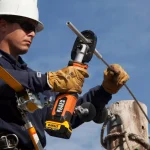 Klein Tools Battery-Operated Cable Cutter/Crimper Kit with 6 Jaws, 2 Batteries & Charger thumbnail 7